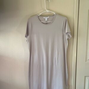 Gray Short Sleeve Dress